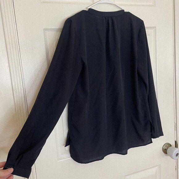 womens michael kors tops Top Blouse Shirt Blue Size 6 - Picture 7 of 11